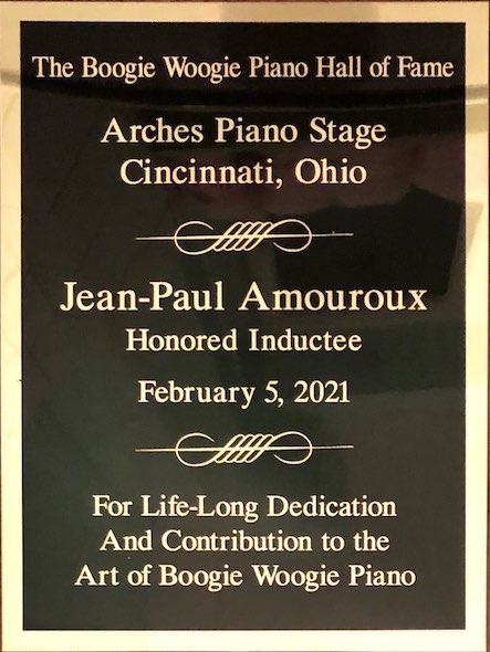 JEAN-PAUL INTRONISE AU BOOGIE WOOGIE PIANO HALL OF FAME 